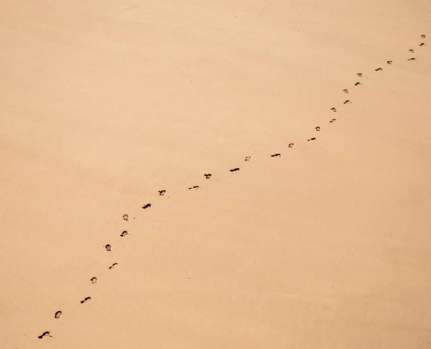Spuren im Sand